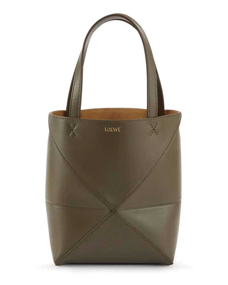 Loewe Handtasche 'Puzzle Tote Mini' Khaki Grün