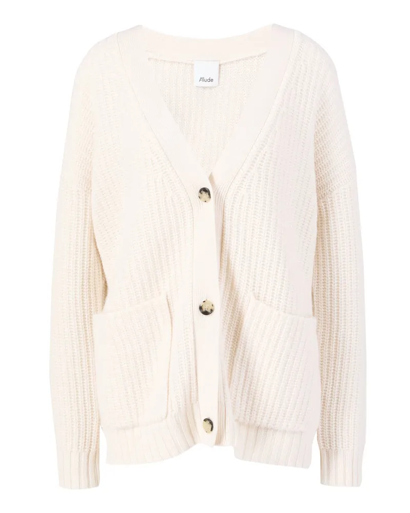 ALLUDE Strickjacke mit Cashmere Crème