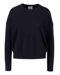 ALLUDE Cashmere-Pullover Marineblau Blau