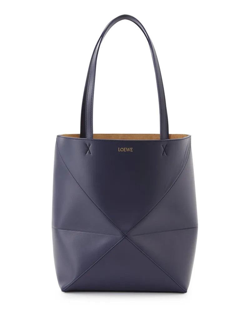 Loewe Shopper 'Puzzle Tote Medium' Abyss Blue Blau