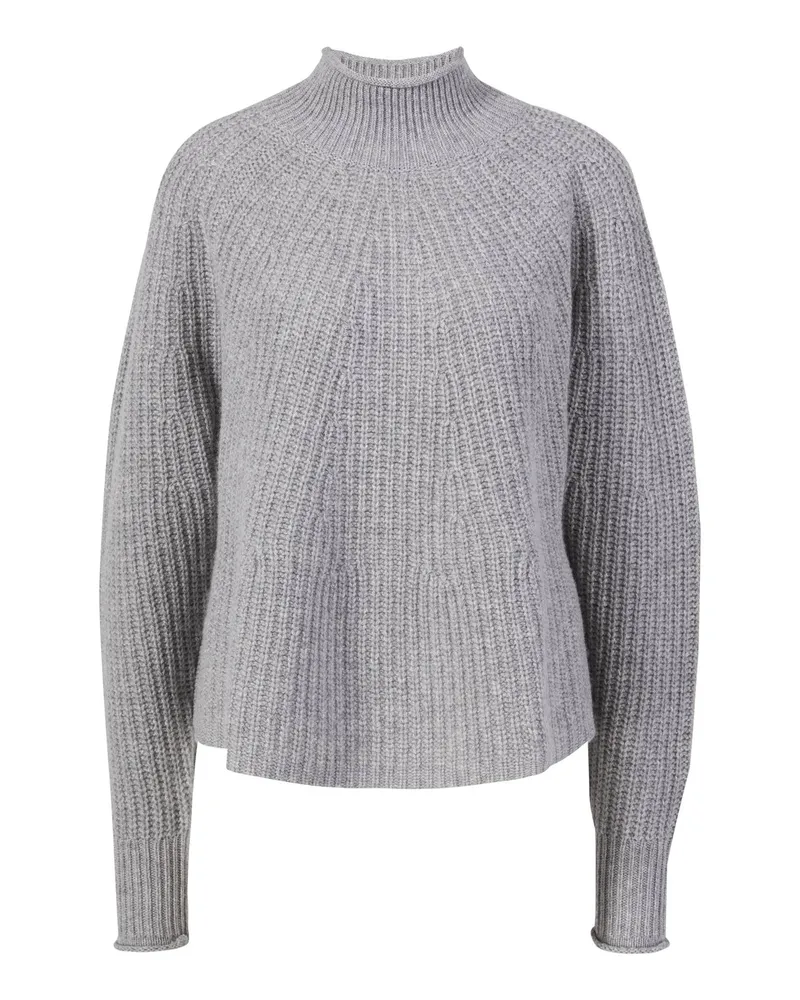 ALLUDE Woll-Cashmere-Strickpullover Grau