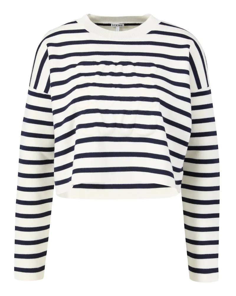 Loewe Anagram Sweater /Marineblau Weiß