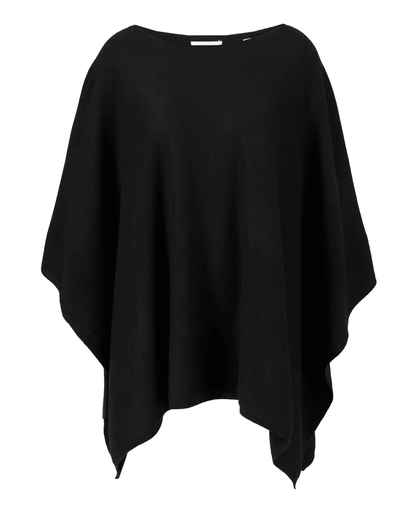 Vince Cashmere-Poncho Schwarz