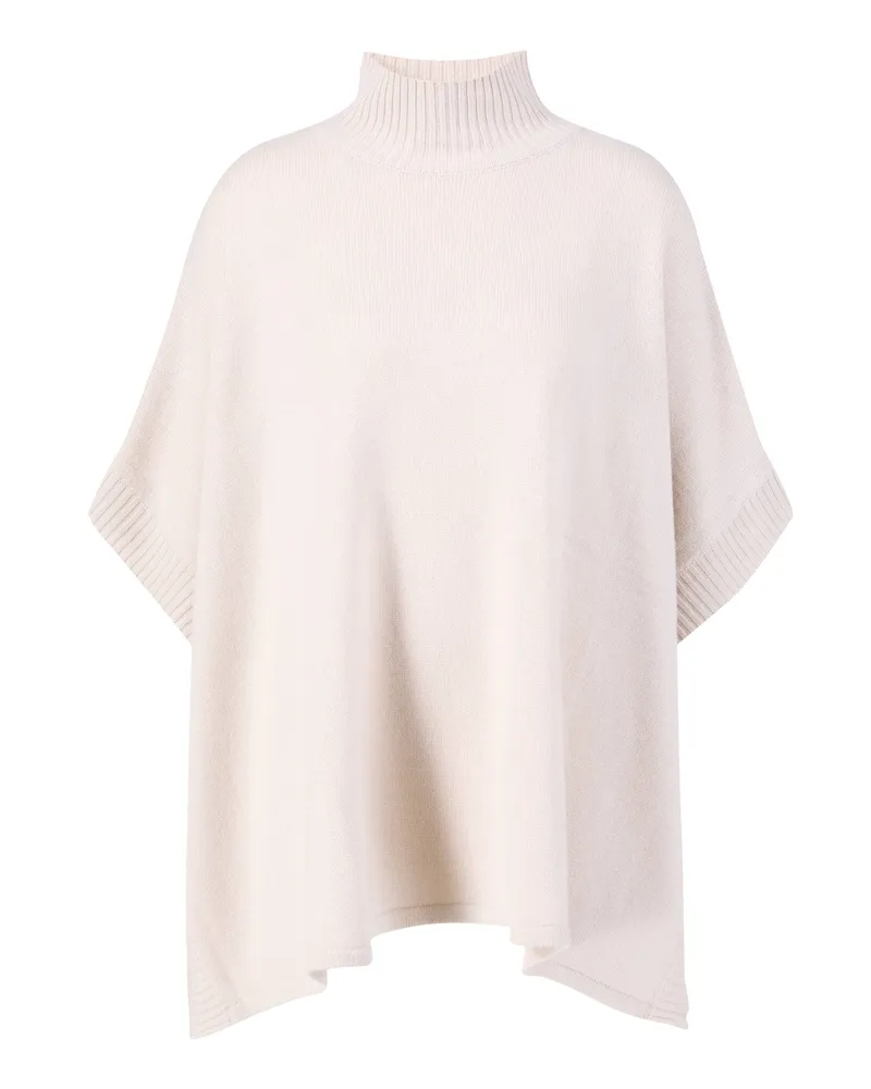 ALLUDE Woll-Cashmere-Poncho Beige