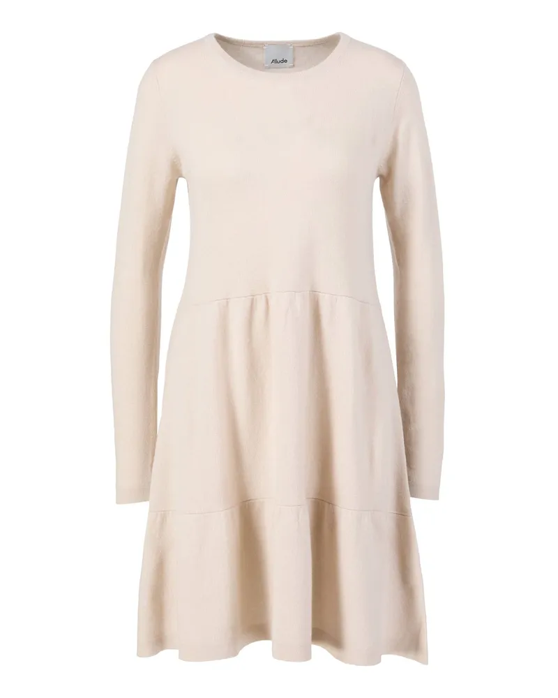 ALLUDE Woll-Cashmere-Kleid Beige