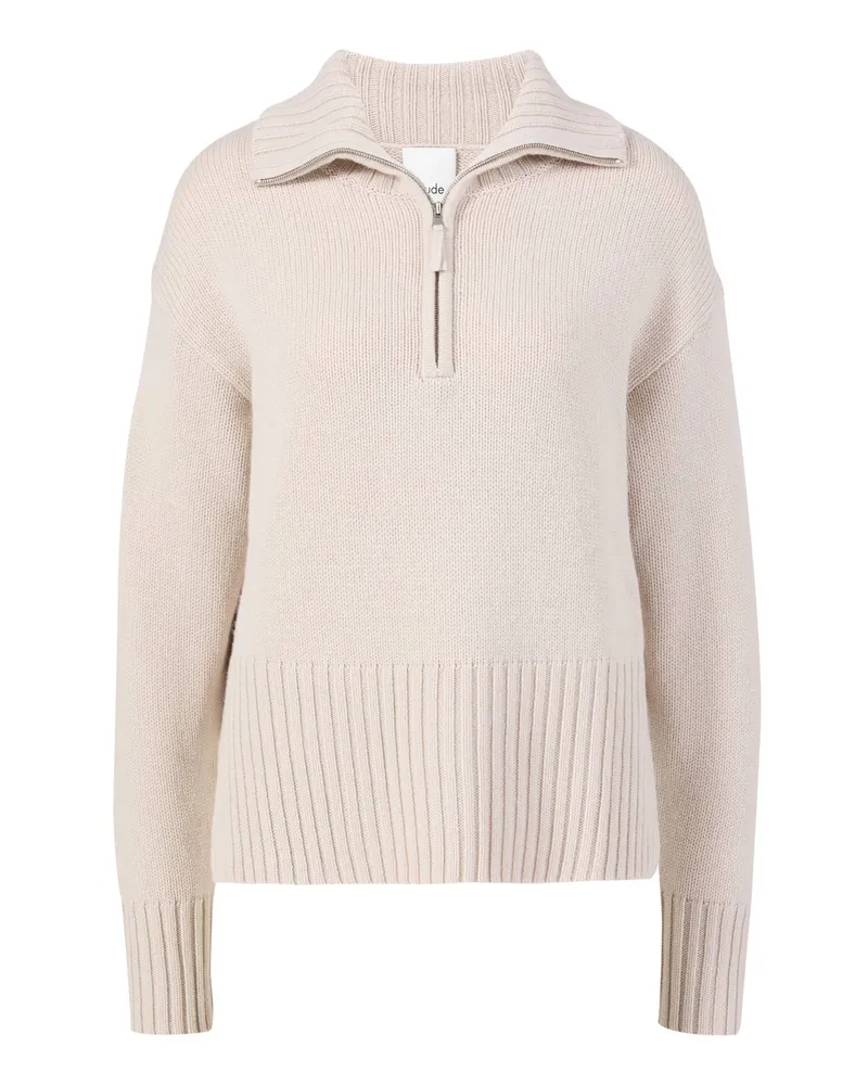 ALLUDE Troyer-Pullover Beige