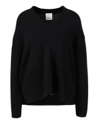 ALLUDE Cashmere-Pullover Schwarz