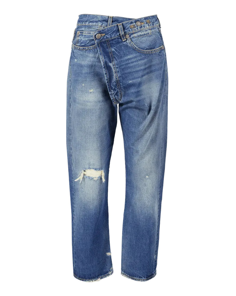 R13 Jeans 'Crossover Blau