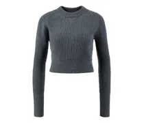 Cropped Cashmere-Pullover 'Mélodie' Thymian