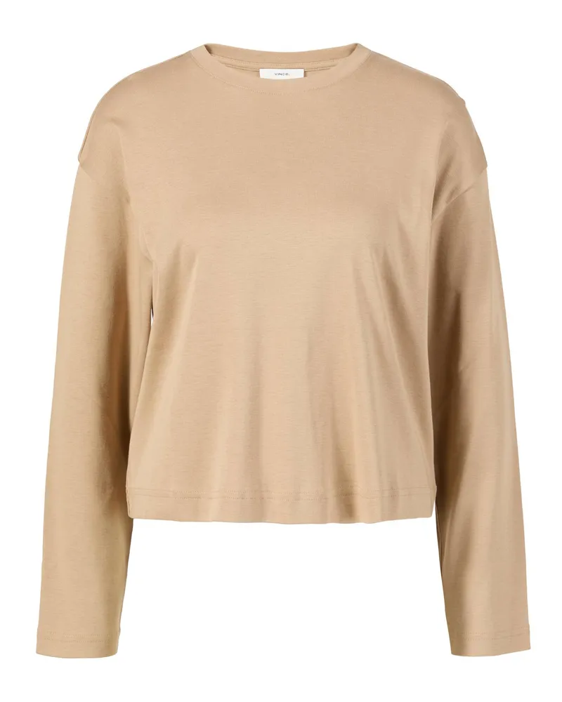 Vince Shirt aus Baumwolle Beige