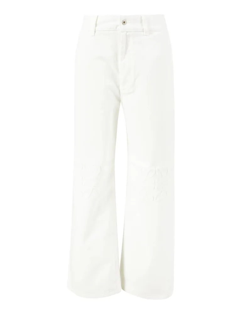 Loewe Relaxed-Fit Jeans mit Anagram Paula's Ibiza Weiß