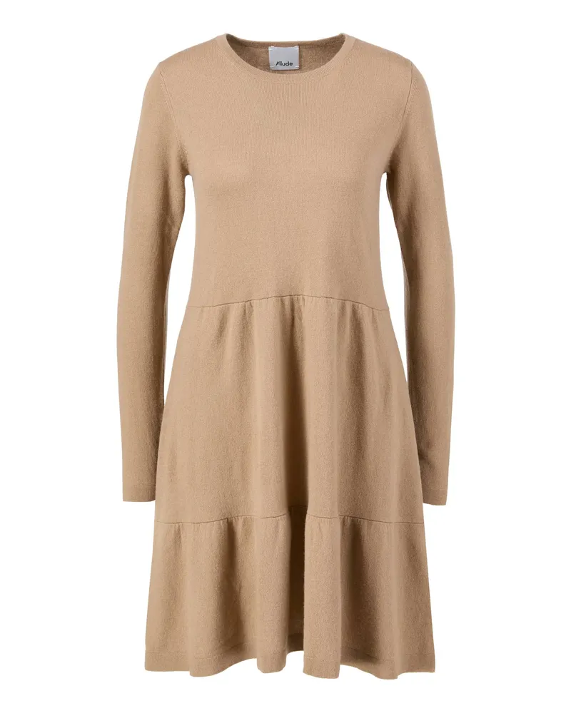 ALLUDE Woll-Cashmere-Kleid Braun