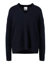 ALLUDE Cashmere-Pullover Marineblau Blau