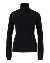 ALLUDE Rollkragenpullover aus Cashmere Schwarz