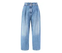 Relaxed-Fit Jeans Mittelblau