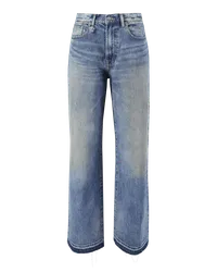 R13 Wide-Leg Jeans Blau