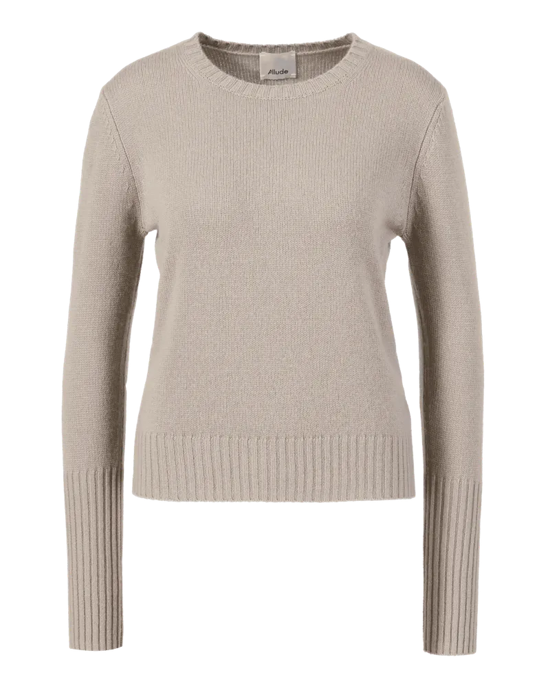 ALLUDE Cashmere-Pullover Beige