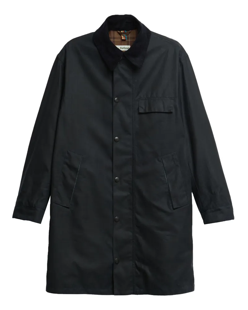 Barbour Paul Smith loves Barbour Wachsjacke Beetson mit Cordkragen in Marine