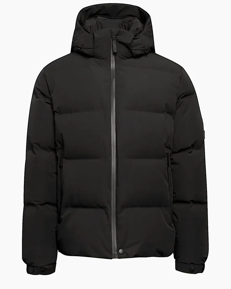 AlphaTauri Puffer Daunenjacke aus funktionellem Stretch-Gewebe in Schwarz