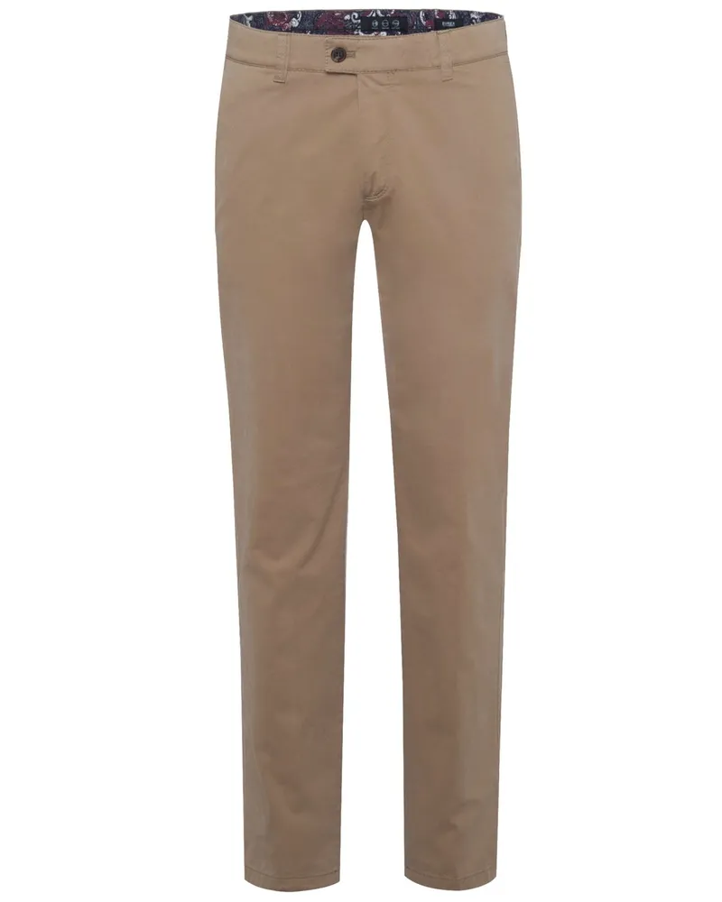 Eurex by Brax Chino Jim-S in Perfect Cut mit Safety-Pocket in Beige