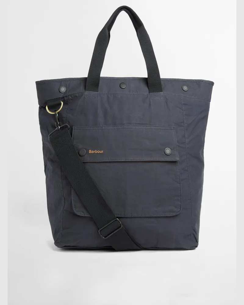 Barbour Rucksack Transport Foldover in Canvas-Qualität in Marine