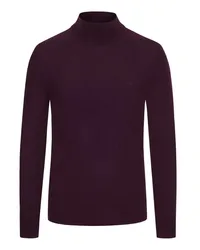 Calvin Klein Pullover mit Stehkragen aus Schurwolle Bordeaux