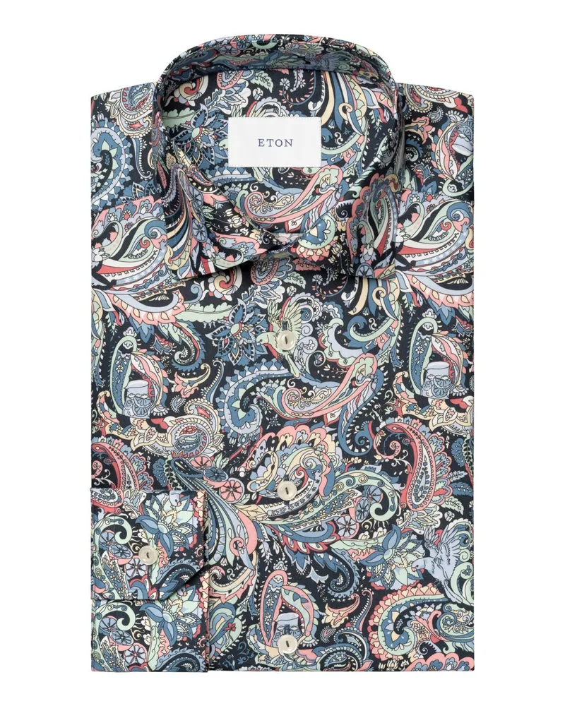 Eton Hemd mit Paisley-Print, Contemporary Fit in Multicolor