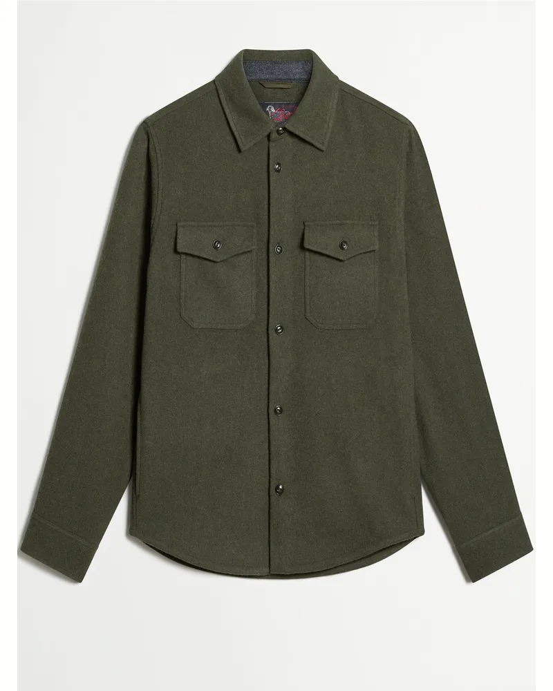 Woolrich Overshirt aus einem Wollmix, Regular in Grün