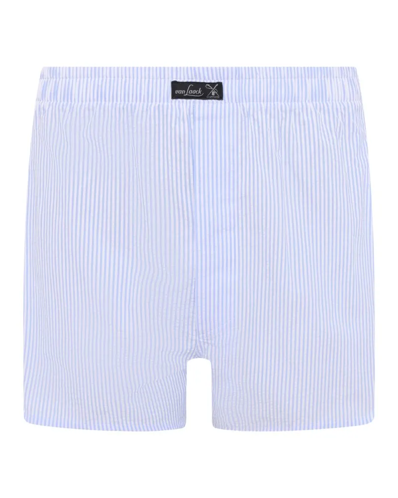 van Laack Leichte Boxershorts mit Streifenmuster in Hellblau