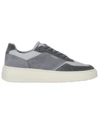 Copenhagen Teilperforierter Sneaker mit Plateausohle und Veloursleder-Overlays Grau