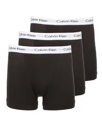 Calvin Klein 3er Pack, Boxer-Trunk Schwarz