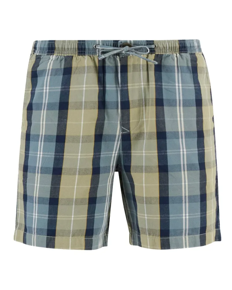 Barbour Leichte Baumwollshorts mit Tartan-Muster und Dehnbund, Relaxed Fit in Beige