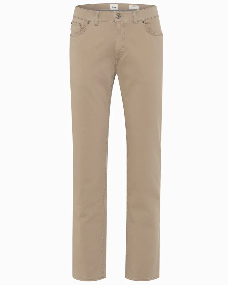 Brax 5 Pocket-Hose Cadiz Marathon, Straight Fit in Beige