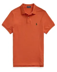 Ralph Lauren Piqué-Poloshirt mit Poloreiter-Stickerei, Slim Fit Orange