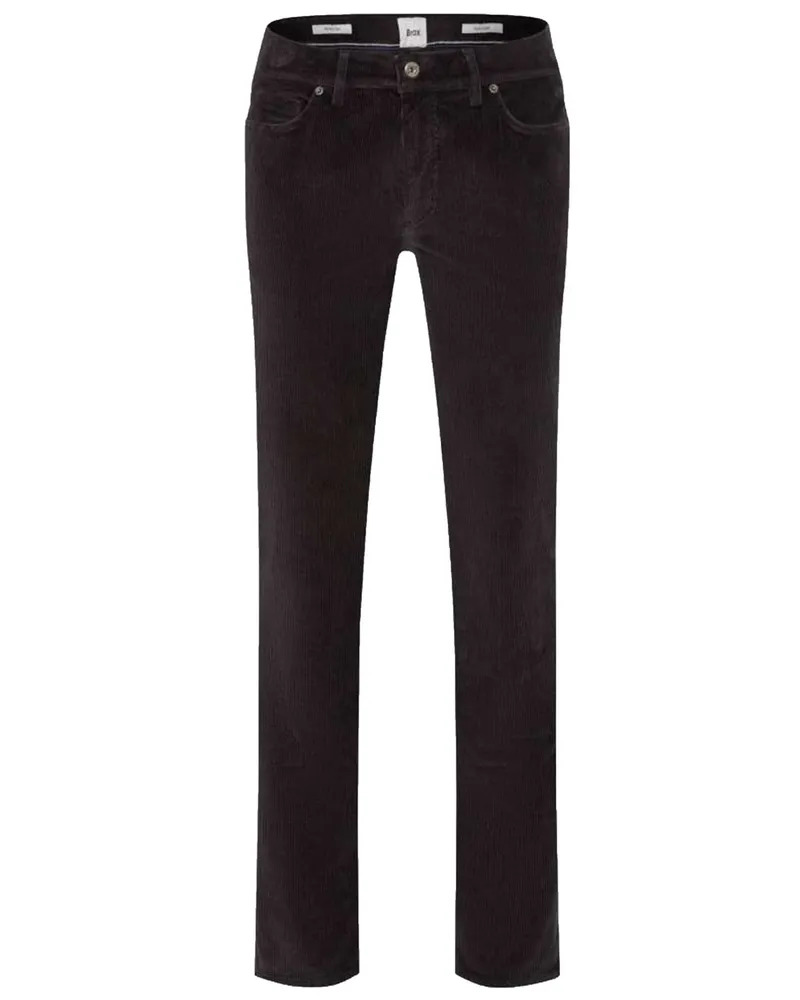 Brax 5-Pocket Cordhose Cadiz mit Stretch, Straight Fit in Anthrazit