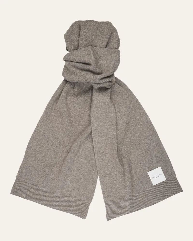 Profuomo Schal aus einem Woll-Mix in Beige