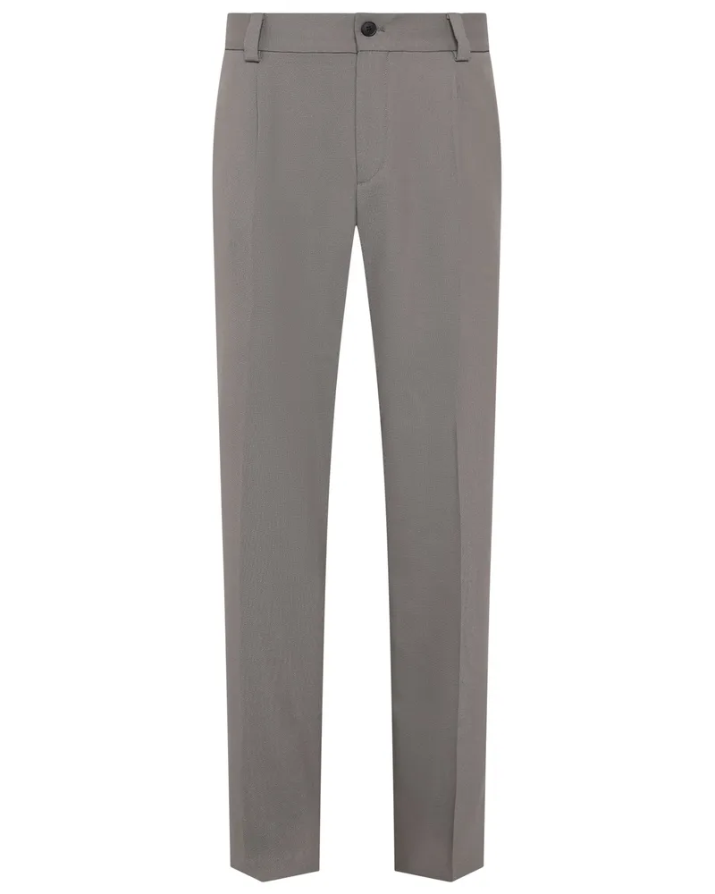 HUGO BOSS Mix & Match Hose aus einem Stretch-Mix, Modern Fit in Braun