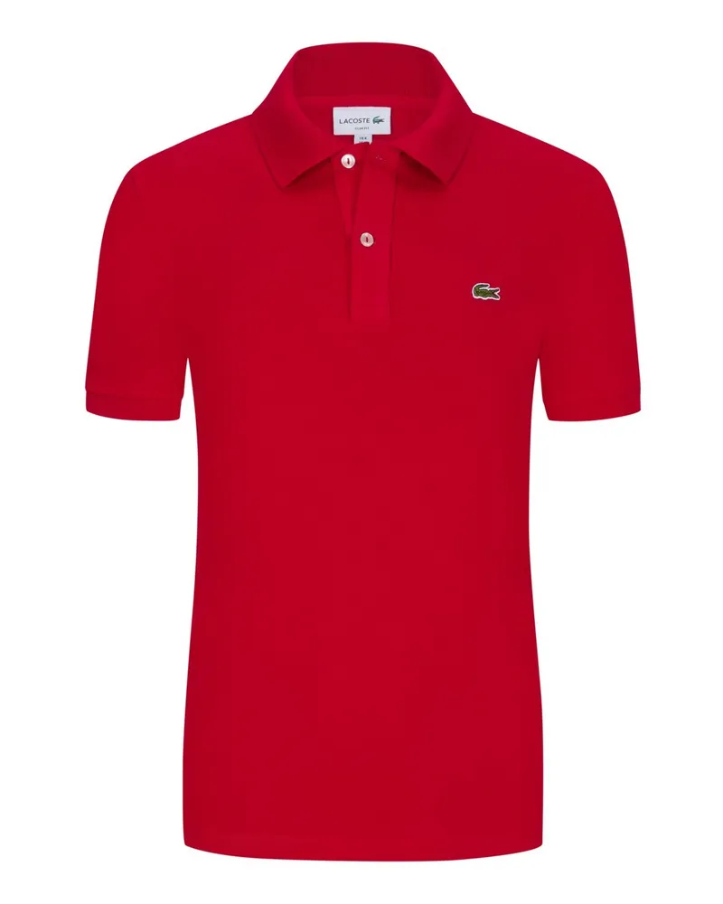 Lacoste Piqué-Poloshirt Slim Fit PH4012, mit kleiner Krokodil-Stickerei in Rot