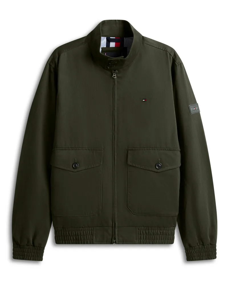 Tommy Hilfiger Harrington-Jacke aus einem Baumwoll-Mix, Regular Fit in Oliv