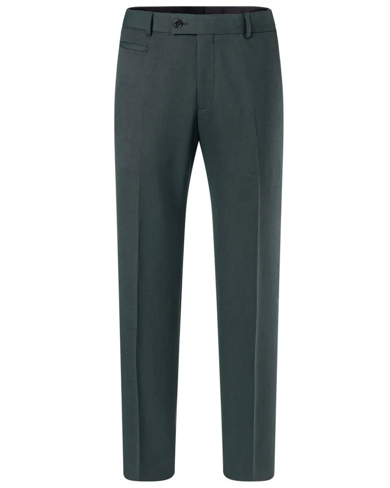 Strellson Anzughose aus einem elastischen Wollgemisch, Slim Fit in Tanne