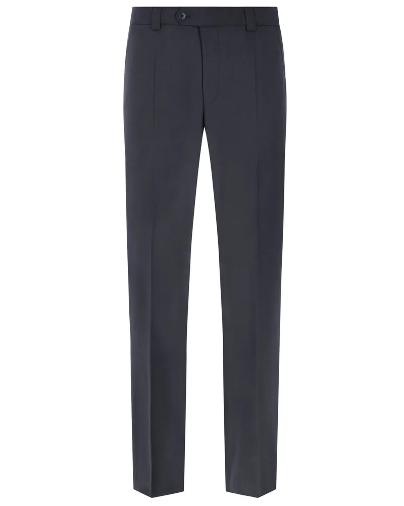 Meyer Hosen Business-Hose aus einem Schurwoll-Mix in Marine