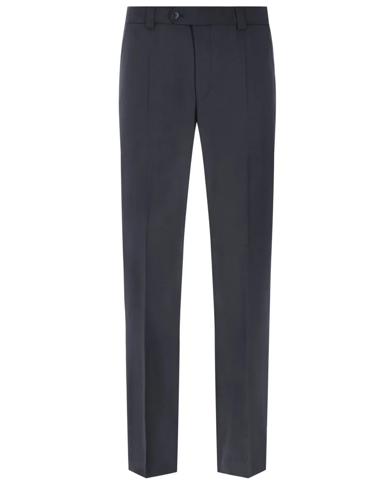 Meyer Hosen Business-Hose aus einem Schurwoll-Mix in Marine