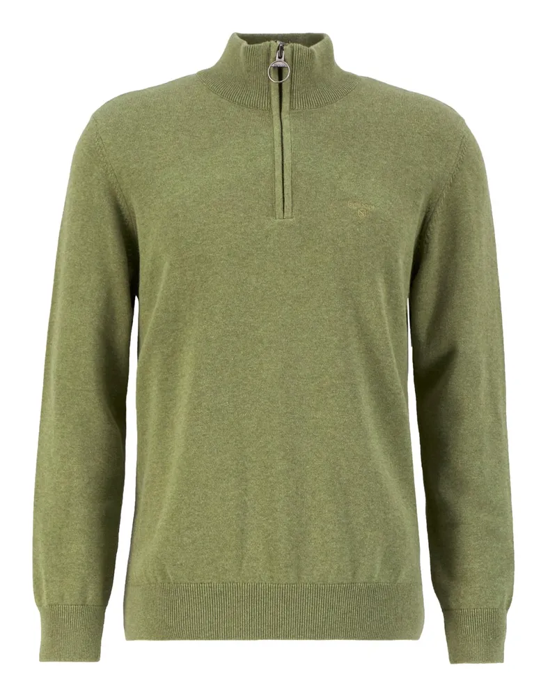 Barbour Troyer aus Baumwolle mit gesticktem Label-Schriftzug in Grün