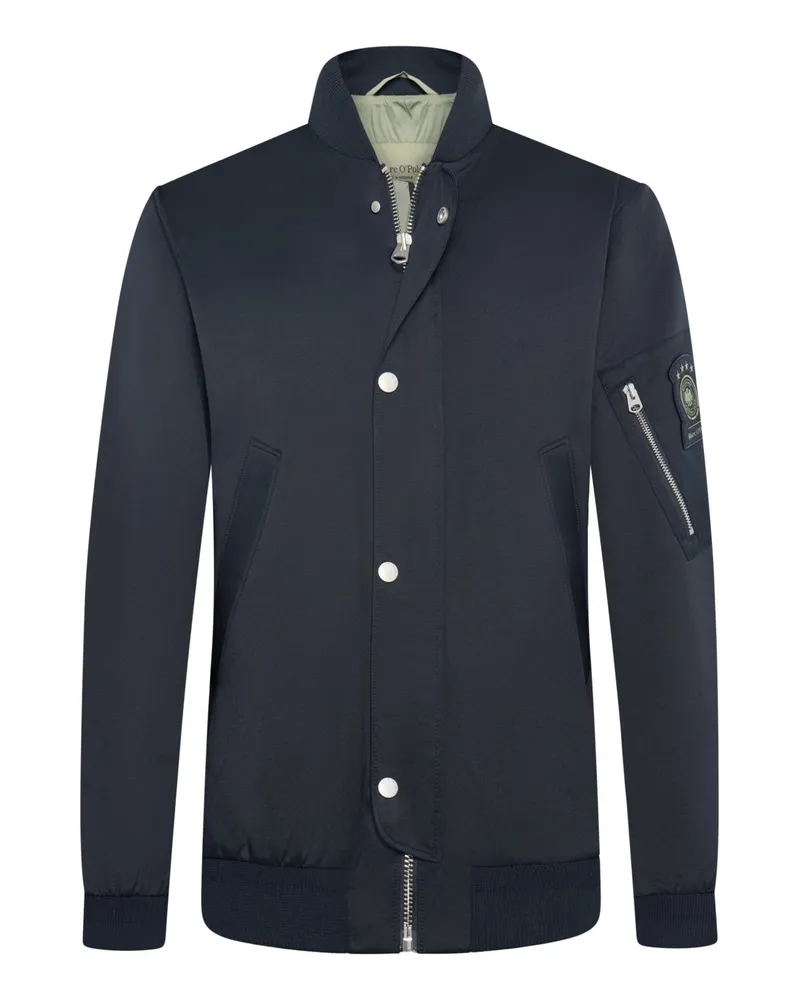 Marc O'Polo Fliegerjacke DFB Travel Collection aus wasserabweisendem Micro-Canvas in Marine