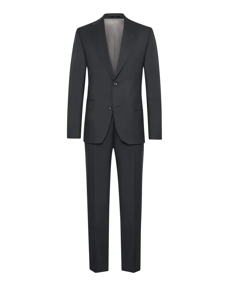 Dressler Anzug Safir/Jim aus Schurwolle mit fallendem Revers in Anthrazit