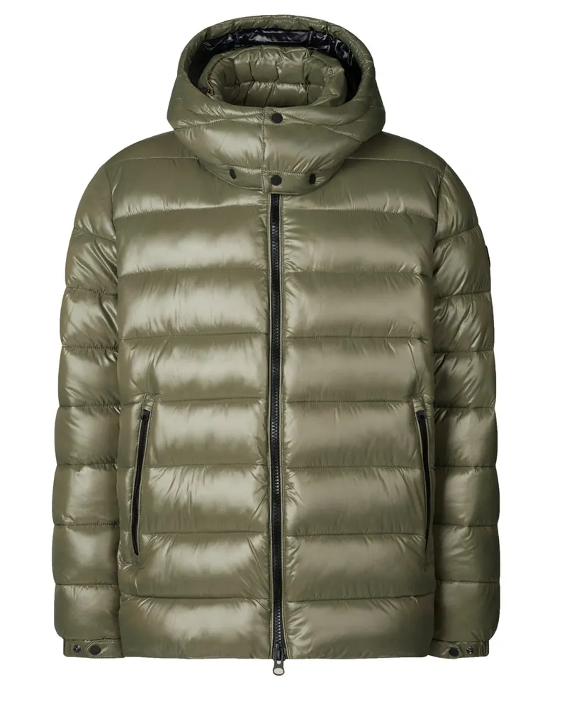 Save The Duck Wattierte Steppjacke Florian mit abtrennbarer Kapuze in Grün