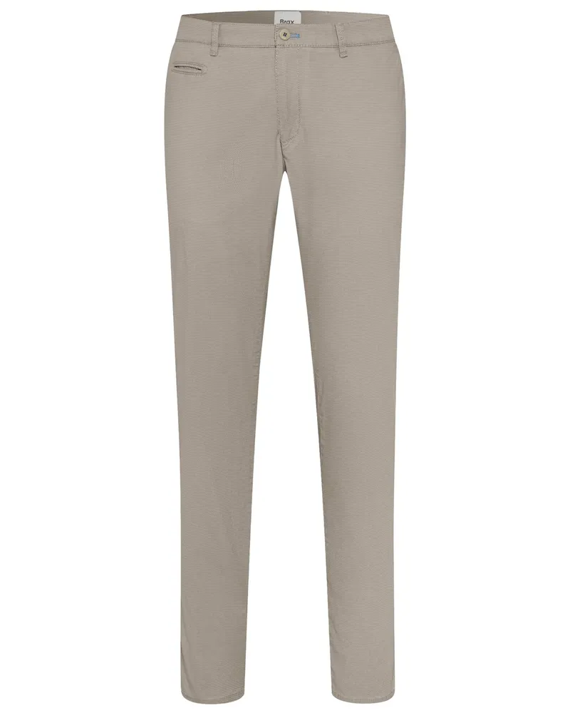 Brax Chino Fabio mit Stretch und Pin-Point-Muster, Modern Fit in Sand