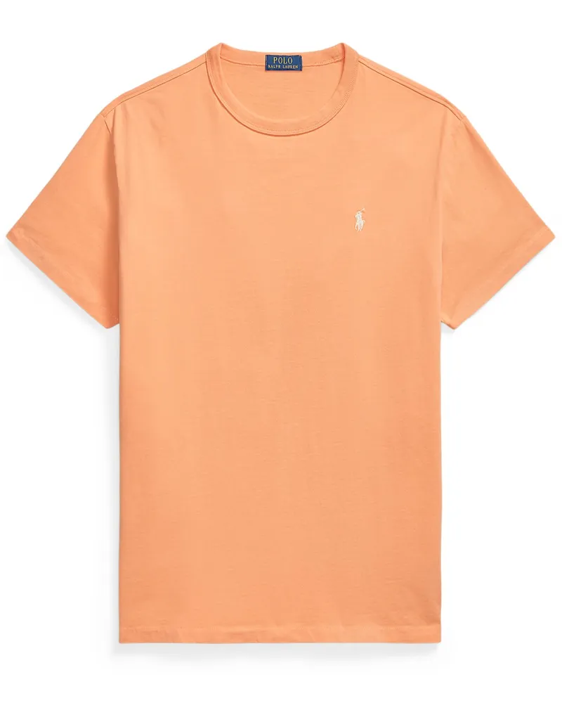 Ralph Lauren T-Shirt aus Baumwolle mit Logo-Aufnäher, Classic Fit in Orange