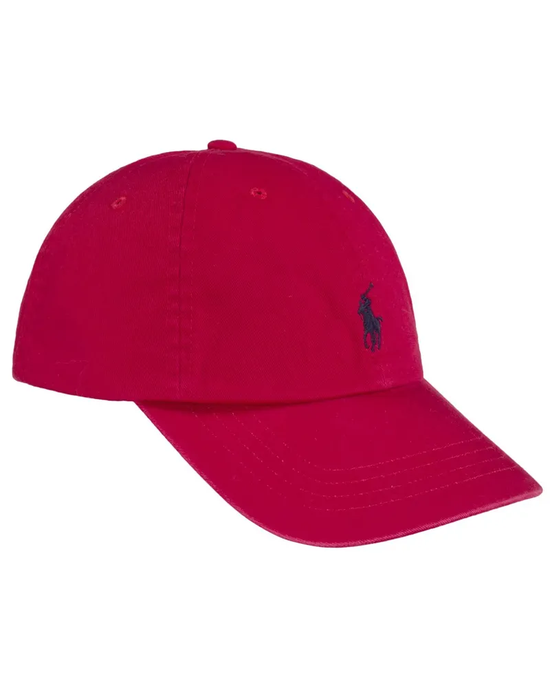 Ralph Lauren Cap aus Baumwolle mit Logo-Stickerei Rot