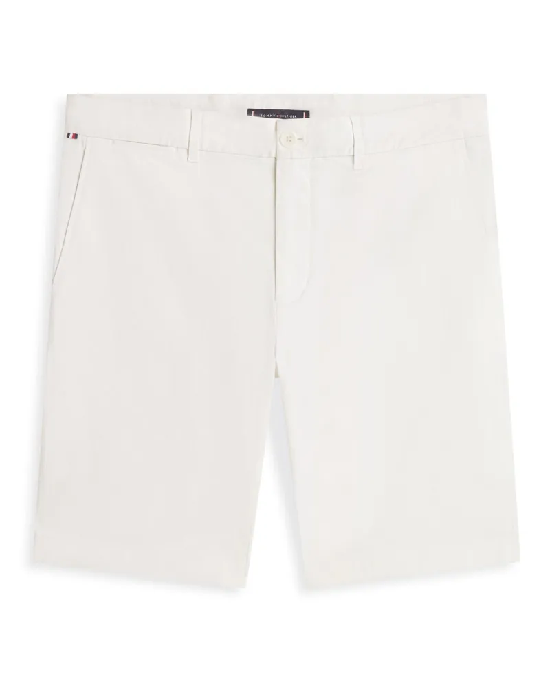 Tommy Hilfiger Bermudashorts Denton mit Stretch und Print-Struktur, Slim Fit in Offwhite